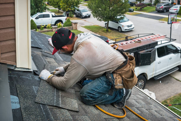 Professional Roof Replacement technician working in Cottage Hills, IL
